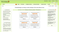 Desktop Screenshot of biocatalogue.org